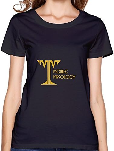 Throair Women's Mixology Short Sleeve Round Neck T Shirts XL Black