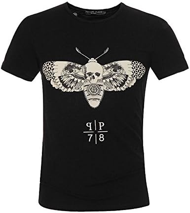 Wdve Men's The New Bio-Bee Butterfly Skull Three Recombinant T-shirt Black