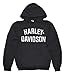Harley-Davidson Men's Heritage Pullover Hooded Sweatshirt Black Hoodie 30296635