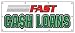 36"x96" FAST CASH LOANS BANNER SIGN pawn shop sign