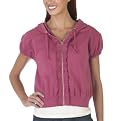 Juniors Mossimo Supply Co. Cap Sleeve Ruffle Hoodie - Briar Rose