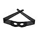 Onwon Eye Mask Highwayman Robber Fancy Dress Black Bandit Thief Costume Mask