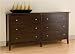 Manhattan 6-Drawer Dresser - Espresso
