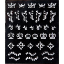 CINA PRO 3-D Nail Decals Tiara