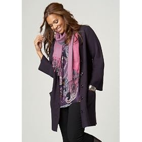 Avenue Plus Size Cardigan Sweater Coat