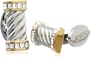 Donald Trump Men's Cufflinks,Silver/Gold,One Size