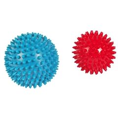 2 Massageb�lle / Noppenb�lle, 75mm und 90mm in Aufbewahrungs-Tube von Hudora