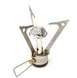 Folding Portable Ultra-Lightweight Camp Stove fits Butane or Propane Canister , 1.8oz