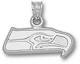 Seattle Seahawks "Logo" 5/16" Pendant - Sterling Silver Jewelry at Amazon.com