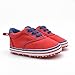 DZT1968® Unisex Baby Canvas Soft Sole Casual Sports Shoes Prewalker Sneaker (9~12 Months, Red)