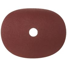 Merit Resin Abrasive Disc, Fiber Backing, Aluminum Oxide, 7/8" Arbor, 7" Diameter, Grit 80  (Box of 5)