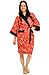 Del Rossa Women's Traditional Chinese Dragon Robe, Kimono Bathrobe