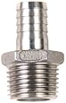 Learn To Brew 1/2b1/2mpt Male Hose Barb Adapters Stainless Steel NPT