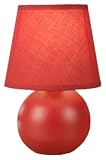 Normande HE1-1152-RD Smitty Table Lamp, each, Red ceramic base.