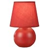 Normande HE1-1152-RD Smitty Accent Lamp, each, Red ceramic base.