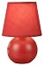 Normande HE1-1152-RD Smitty Table Lamp, each, Red ceramic base.