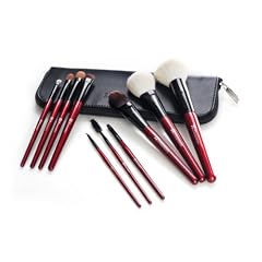 10-teiliges Delux Make-Up Pinselset(Rot)