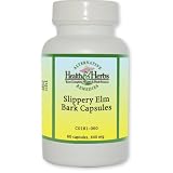 Alternative Health & Herbs Remedies Slippery Elm Bark Capsules, 60-Count Bottle