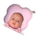 Anti-Pressure Baby Head Support Pillow - PINK - Recommended by Paediatricians to help prevent flathead - Plagiocephaly
