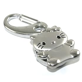 Cute Kitty Body Key Chain Locket Watch with Purse Clip