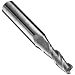 Niagara Cutter TCA330 Carbide End Mill, Uncoated (Bright), 3 Flutes, 1 Degree Taper End, 1/2" Cutting Length, 3/32" Cutting Diameter