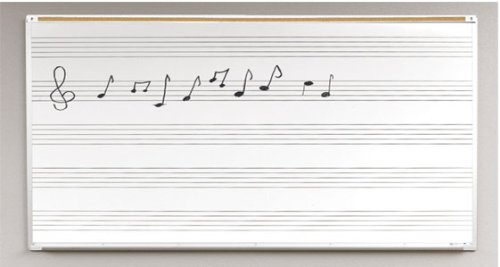 Porcelain Steel Music Line Board 4H x 8W