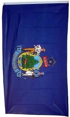 Large New 3x5 Maine State Flag US USA American Flags