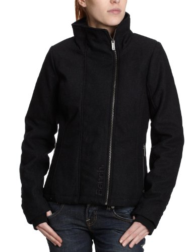 Bench Damen Jacke mit Stehkragen KINGSWAY, black marl, XL, BLKA1267_BK012X