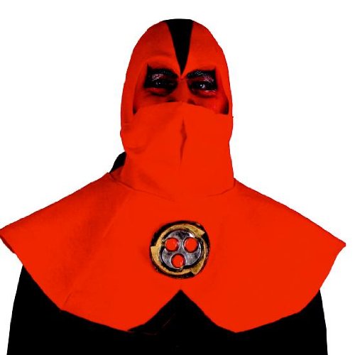 Morris Costumes Ninja Devil Half Mask W Hood Top Grade Components Highest Quality Available