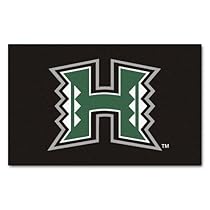 Hot Sale FANMATS NCAA University of Hawaii Rainbow Warriors Nylon Face Ultimat Rug