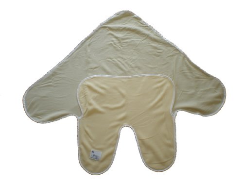 GoBaby Teddy Toes Lite Fleece Blanket with Feet, Size 1 (0-6 months), Butter Yellow