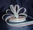 Organza Rainbow Ribbon -3/8"- Pink/Light Blue - 25 Yards (75 Ft)