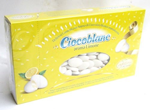 Amarischia: "Ciocoblanc" Almond Dragees "Limone", Lemon Flavour * 1000g * 35.2oz * [ Italian Import ]