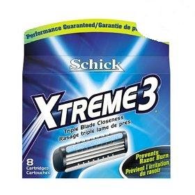 Schick Xtreme3 Triple Blade 8 cartridges