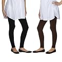 Liz Lange&reg; for Target&reg; Maternity Leggings with Smooth Belly Band (Set of 2) - Brown and Black