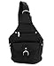 Womens Leather Convertible 7 Pocket Medium Size Tear Drop Sling Backpack Purse Shoulder Bag