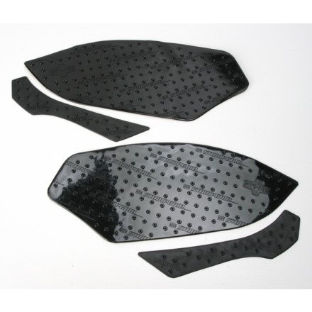 Stompgrip Motorcycle Traction Pads - STREET BIKE TANK GRIPS - VOLCANO - 0057 (Black)