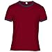 Anvil Mens Plain Lightweight Ringer T-Shirt