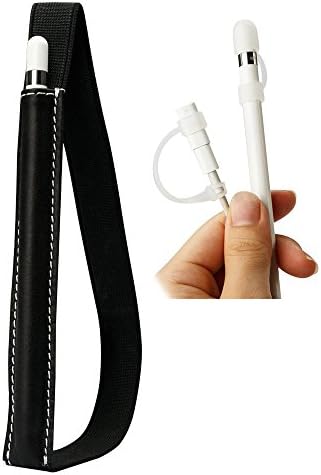 Apple pencil Case Cover Pencil Holder Genuine Leather Sleeve for Apple Pencil compatible with Apple iPad Pro Cases (black)