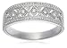 9ct White Gold AMR260051 Ladies 0.05ct Diamond Band Ring