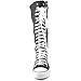Mid Calf Knee High Woman Boots Tall Classic Canvas Sky High Lace up Stylish Punk Flat Sneaker Boots
