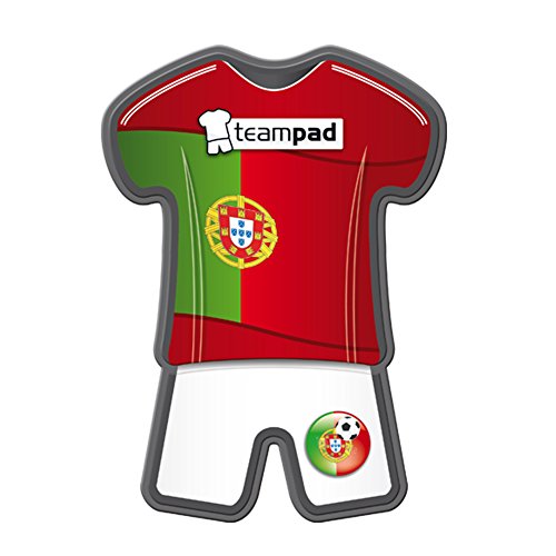 Fanartikel Antirutschpad Autohalterung Antirutschmatte Halterung für Auto Armaturenbrett Pad Teampad als Ablage für Handy & Navi mit Fussball Weltmeisterschaft 2014 WM & EM Trikot Flagge Style – Portugal