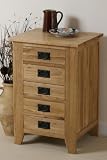 Eden Solid Oak 5 Drawer Chest