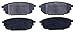 ACDelco Silver 14D892 (19287870) Semi-Metallic Rear Disc Brake Pad Set