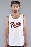 RVCA The Charged Tank in White,Tank Tops for Men