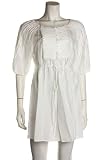 BCBGMAXAZRIA Women's White Cotton Blend Cover-up Tunic Dress, Medium