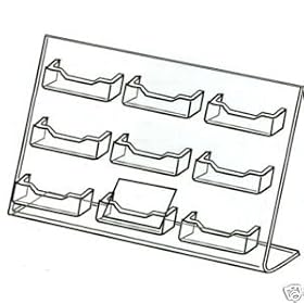 Amazom 9 Pocket Business Card / Gift Card Holder/stand Display