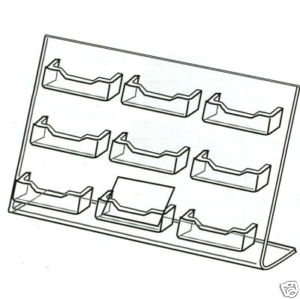 Amazom 9 Pocket Business Card / Gift Card Holder/stand 