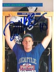 Collectibles: Dan McGwire autographed Football Card (Seattle Seahawks) 1992 Proline #1 - Autograph Warehouse