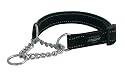 Rogz Reflective 3/4-Inch Fanbelt Dog Choker, Medium to Large, Black